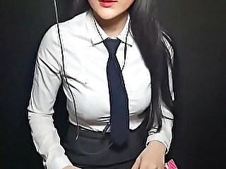 Korean Uttered delight who has heavy tits.